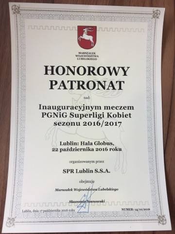 Honorowy patronat marszałka