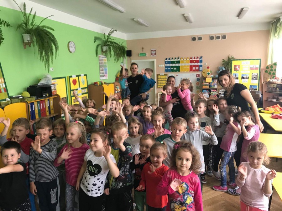 MKS z wizytą w przedszkolu nr 54 w Lublinie