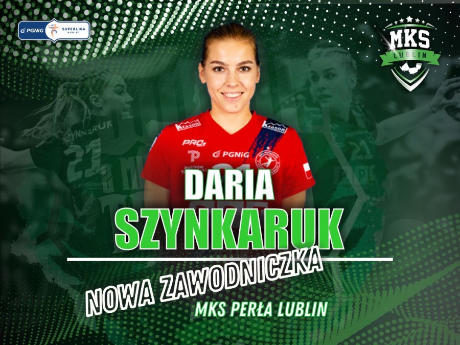 Daria Szynkaruk nową zawodniczką biało-zielonych!